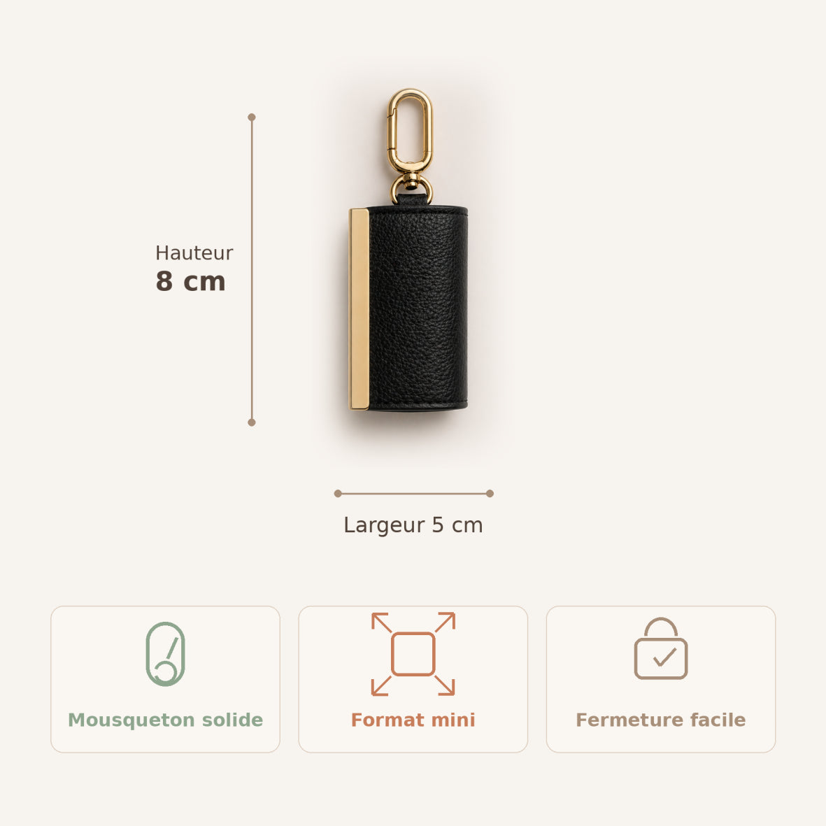 Sac pliable porte-clés