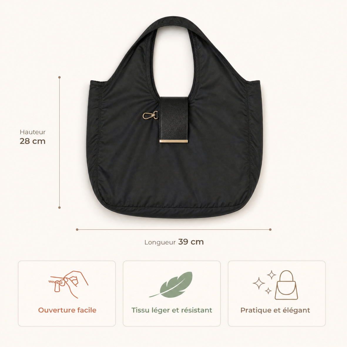 Sac pliable porte-clés
